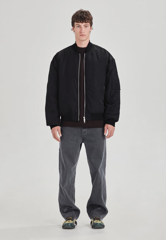 MENS BOMBER JACKET, BLACK