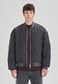 MENS BOMBER JACKET, STEEL