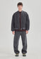 MENS BOMBER JACKET, STEEL