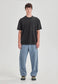 HEAVY JERSEY BOXY TEE, VINTAGE BLACK