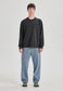 HEAVY LS TEE, VINTAGE BLACK