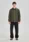 *PREORDER* QUILTED ZIP JACKET, OLIVE GREY