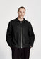 LINEN BLEND OVERSHIRT, BLACK