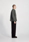 LINEN BLEND OVERSHIRT, FOG