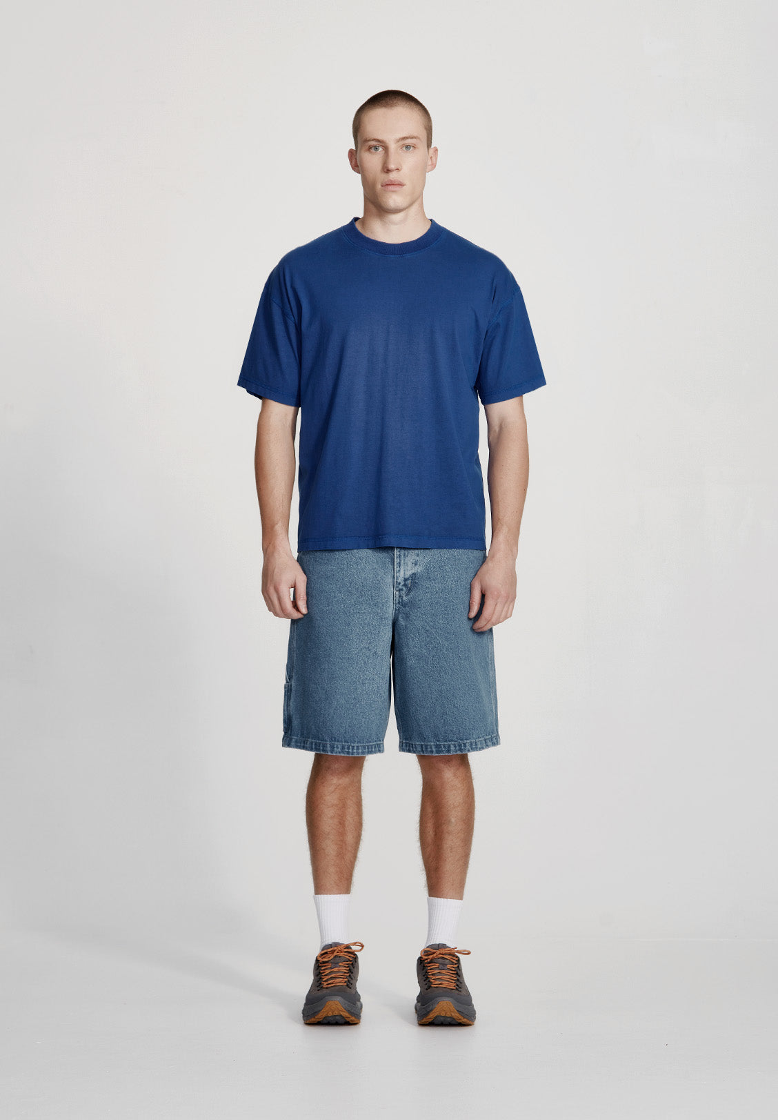 MENS RELAXED TEE, ROYAL (available in Packs)
