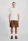 COTTON WALKSHORT, COCOA