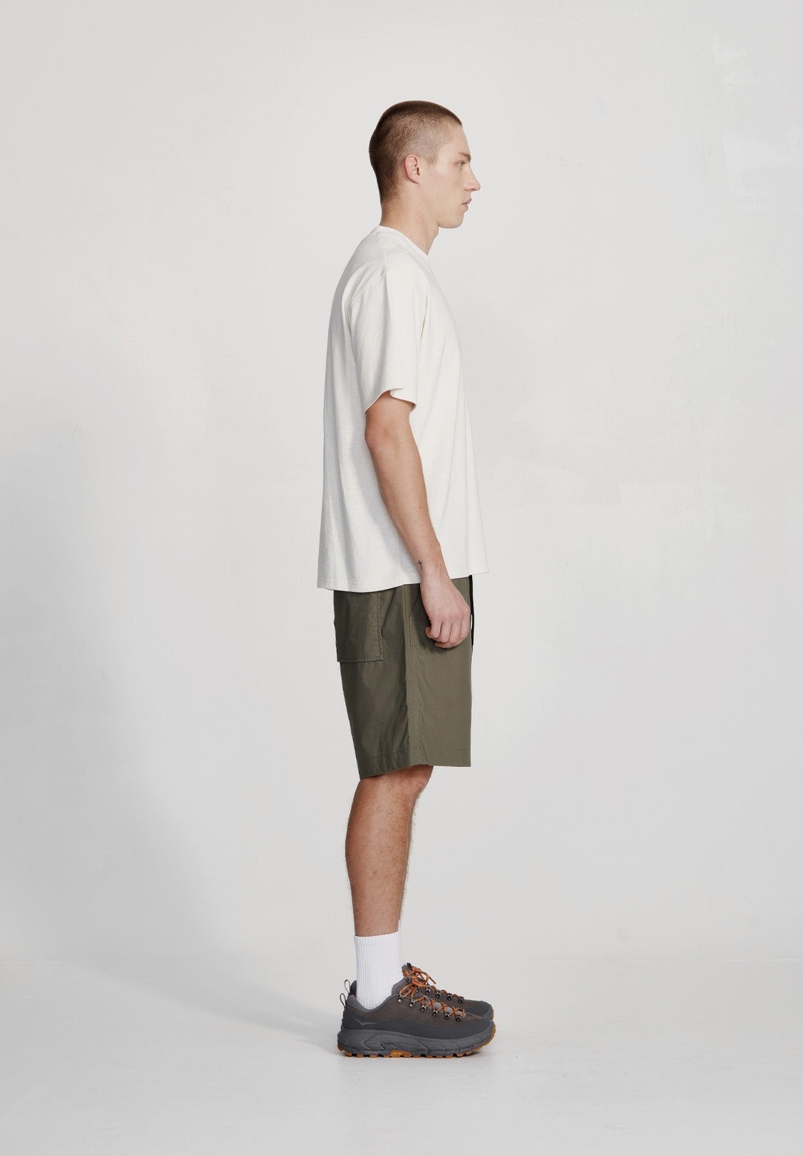 COTTON WALKSHORT, FOG