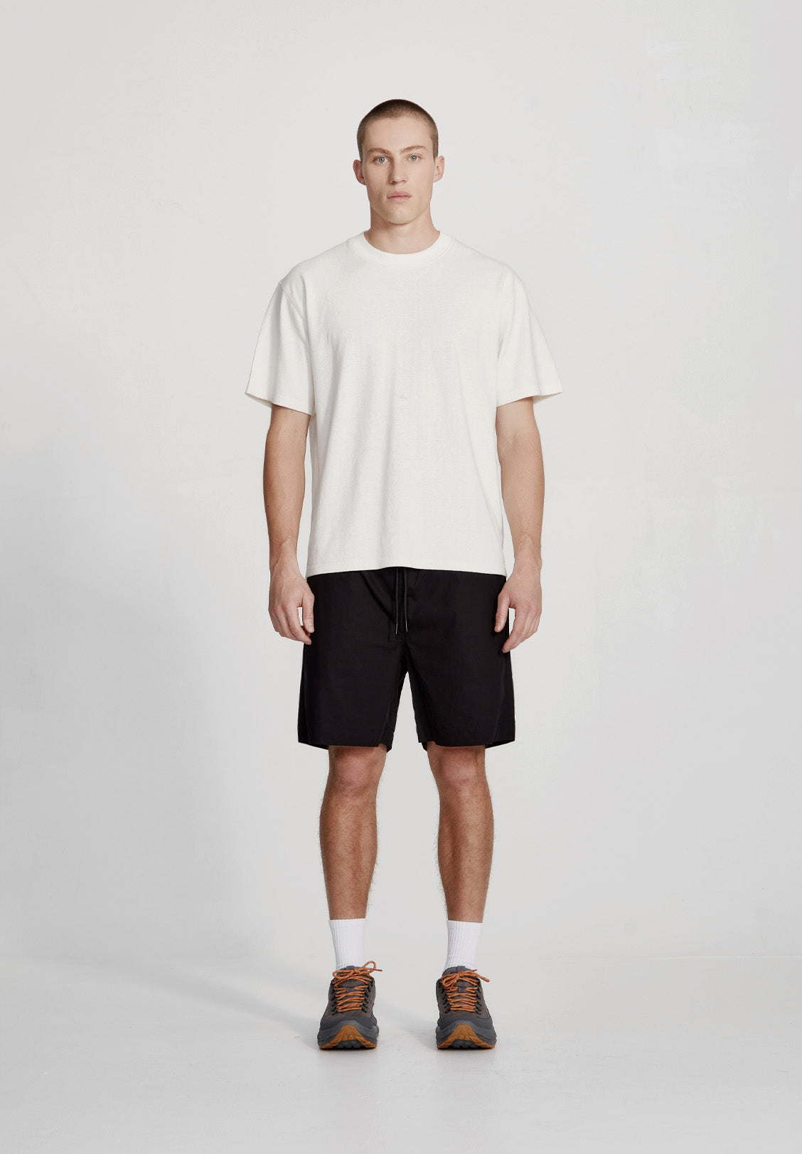 COTTON WALKSHORT, BLACK