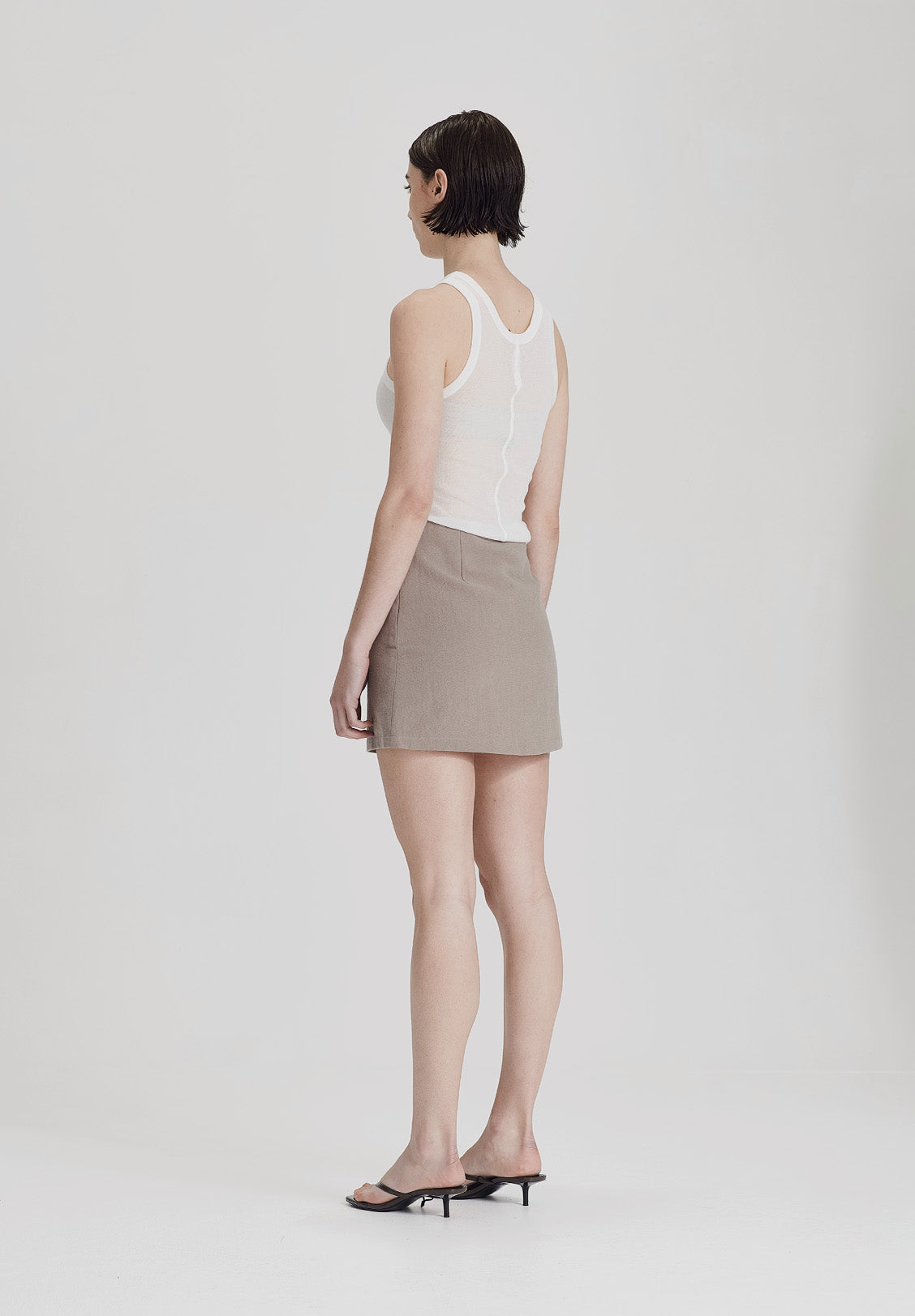 WOMENS ULTRA FINE LAYER TANK, WHITE