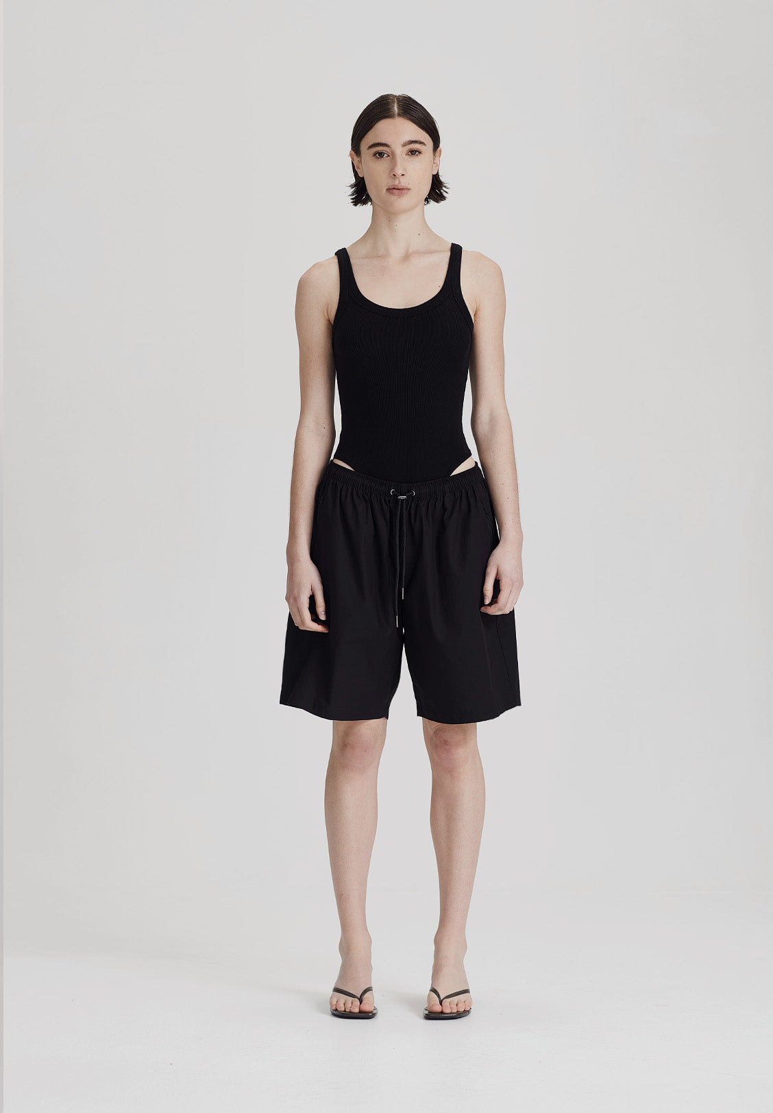 WOMENS BODY SUIT, BLACK