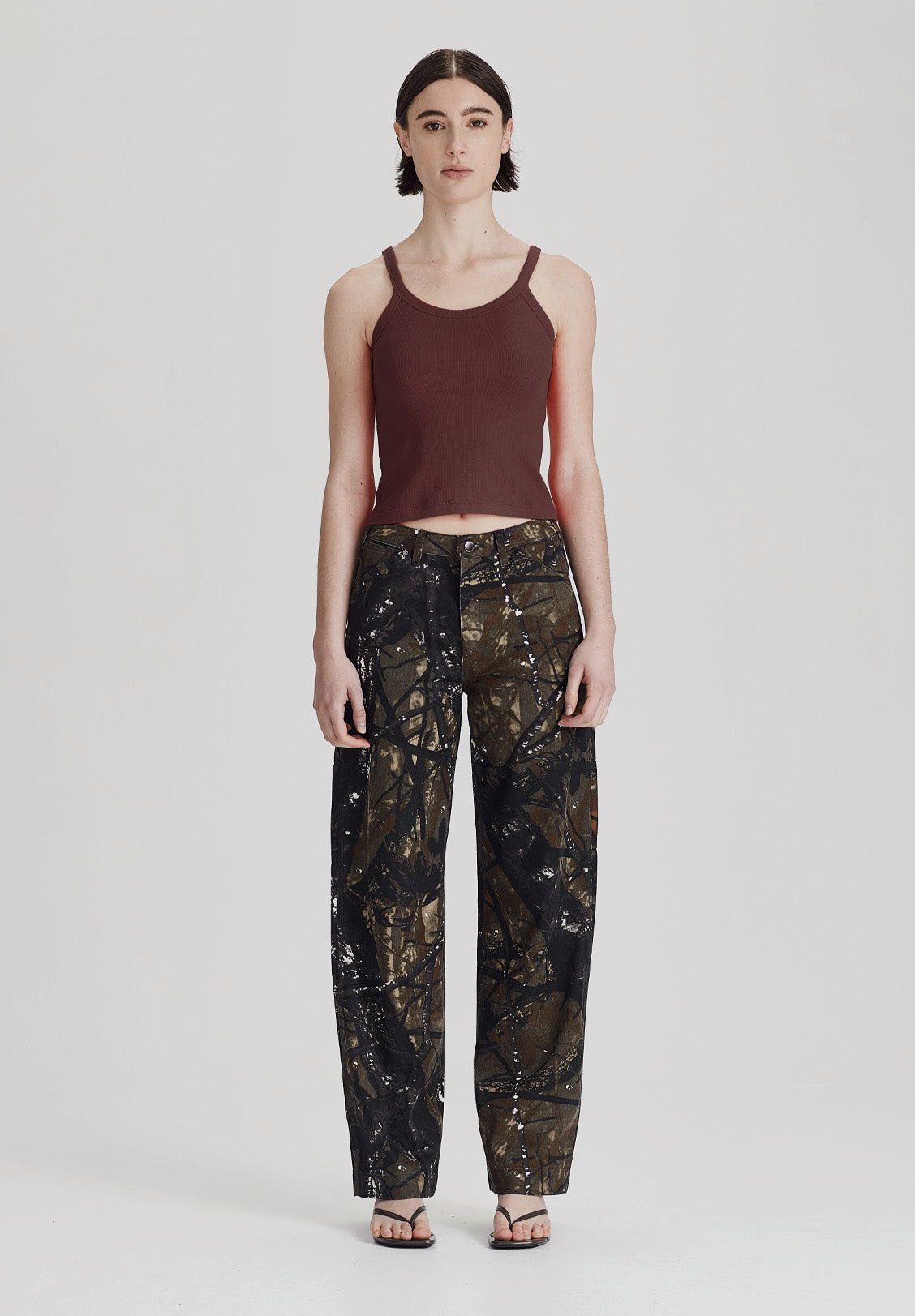 WOMENS BASE RIB THIN TANK, COCOA – COMMONERS