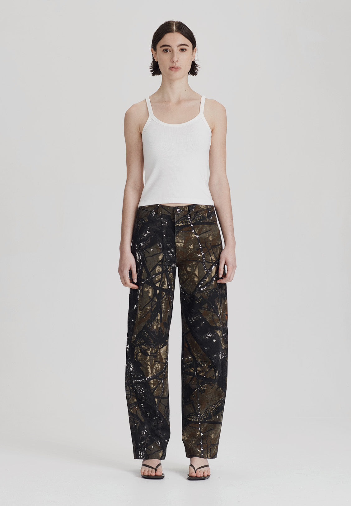 WOMENS BASE RIB THIN TANK, WHITE (available in Packs)