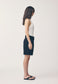 WOMENS LINEN PLEAT SHORT, BLACK - COMMONERS