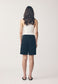 WOMENS LINEN PLEAT SHORT, BLACK - COMMONERS