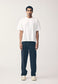 LINEN/COTTON WORK PANT, BLACK