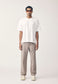 LINEN/COTTON WORK PANT, SMOKE