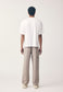 LINEN/COTTON WORK PANT, SMOKE