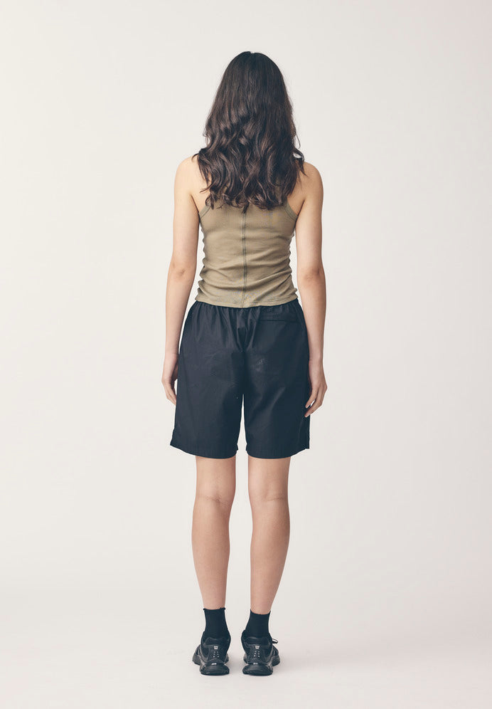 POPLIN FESTIVAL SHORT, BLACK