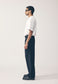 WIDE LEG PLEATED TROUSER, BLACK