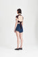 BOYFRIEND SHORT, DARK CHAMBRAY