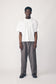 Mens Oversized Cropped Tee, White