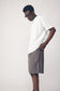 Mens Pleat Front Short, Slate