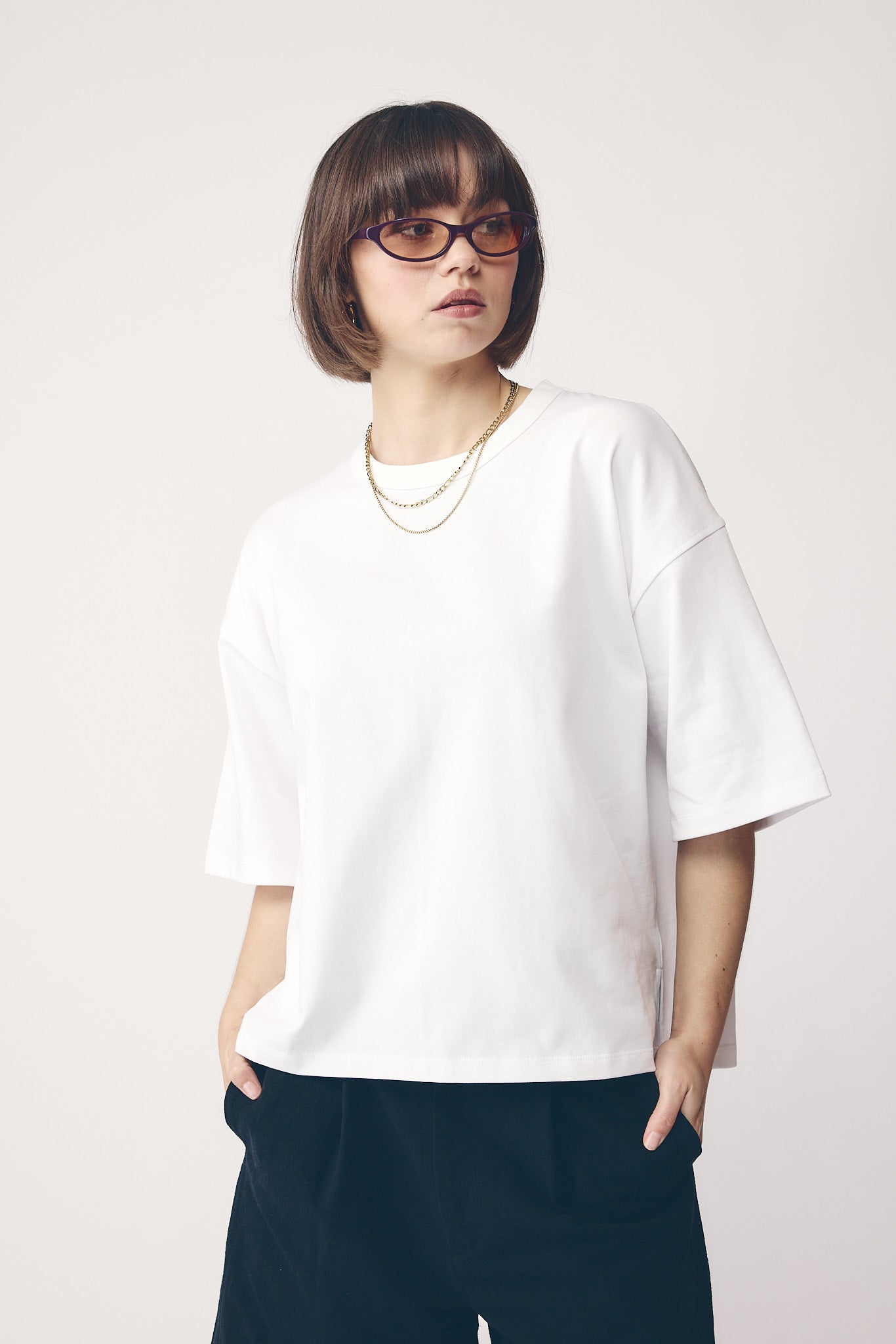 Heavy Boxy Tee, White