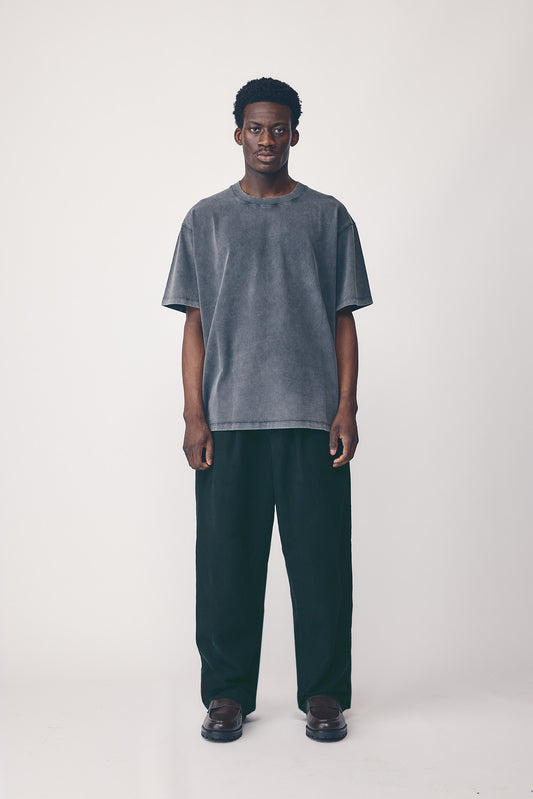 Heavy Jersey Boxy Tee, Vintage Black
