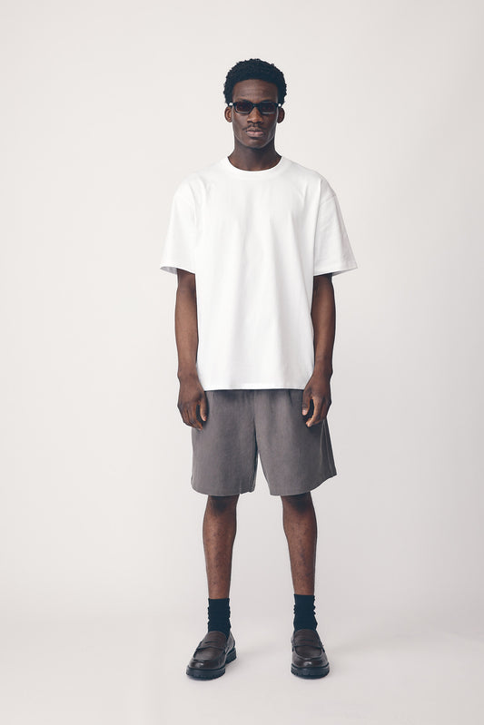 Mens Pleat Front Short, Slate
