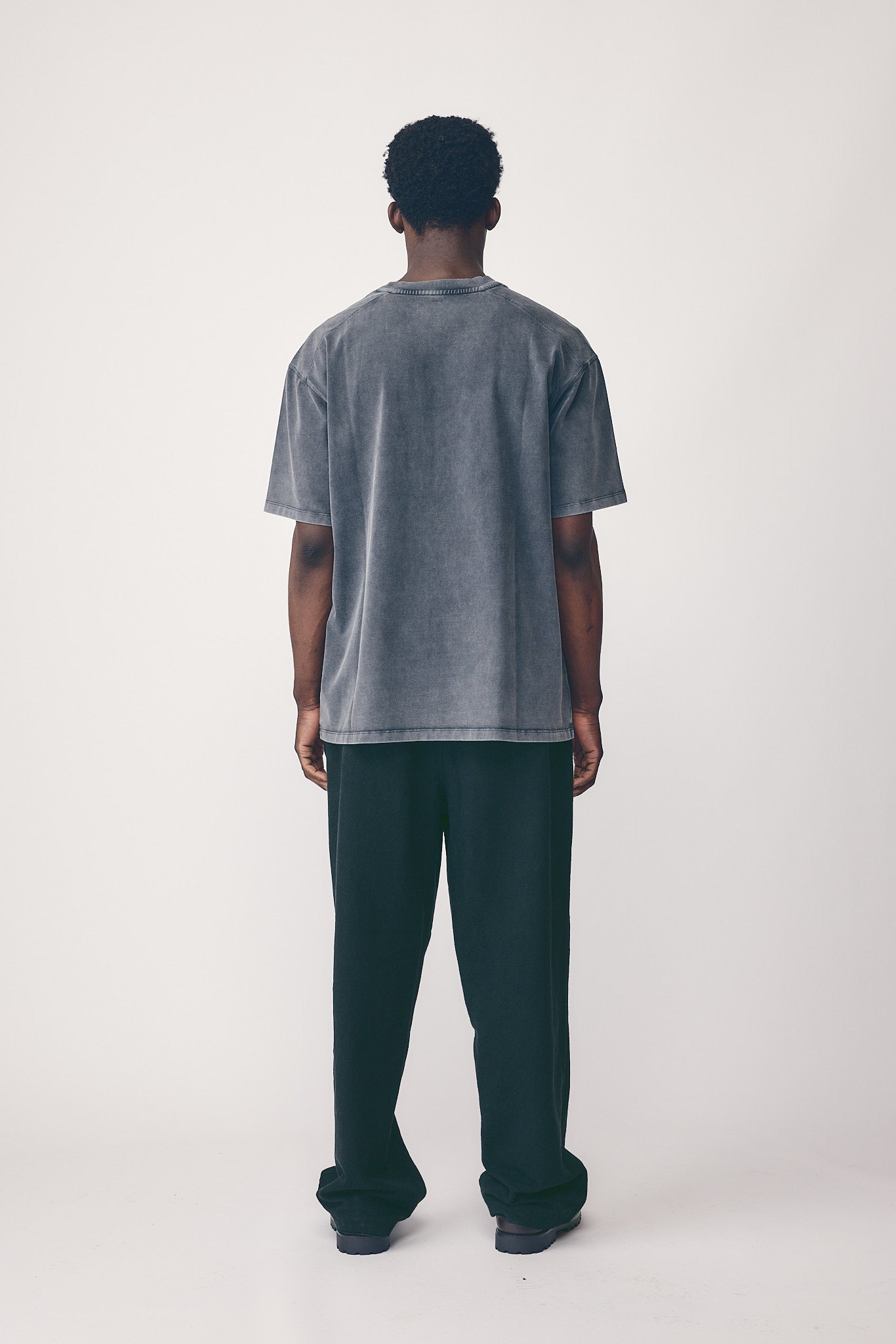 Heavy Jersey Boxy Tee, Vintage Black
