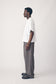 Mens Oversized Cropped Tee, White