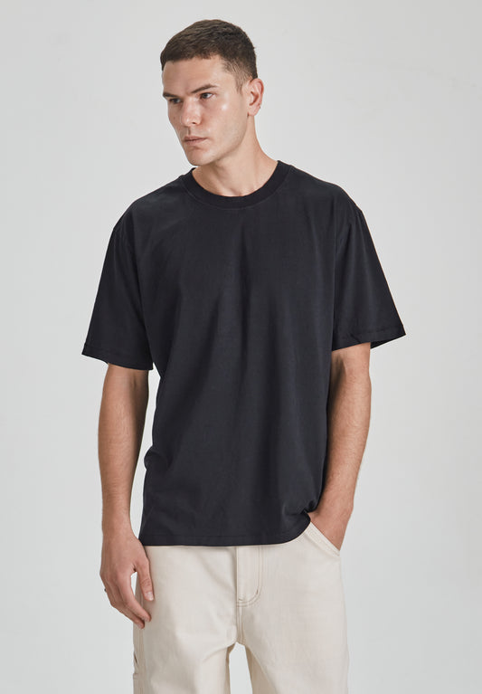 MENS RELAXED TEE, BLACK