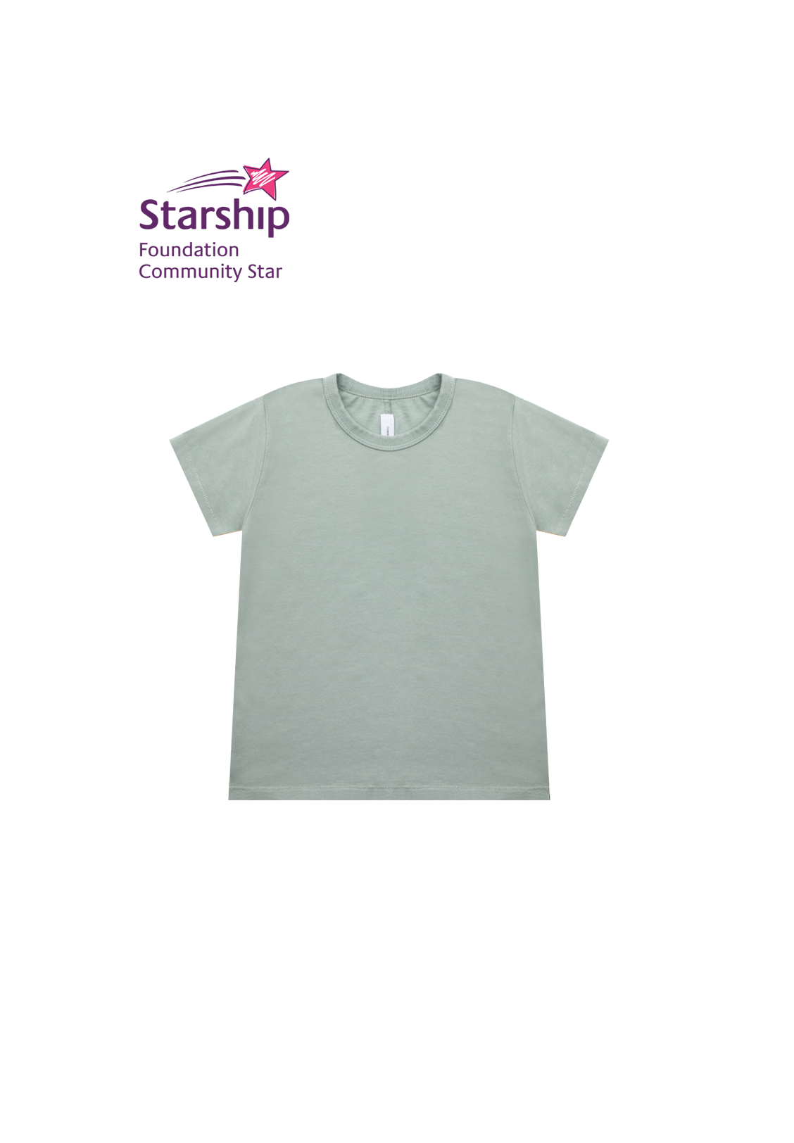 MINI CLASSIC TEE, SEA BLUE – SUPPORTING THE STARSHIP FOUNDATION