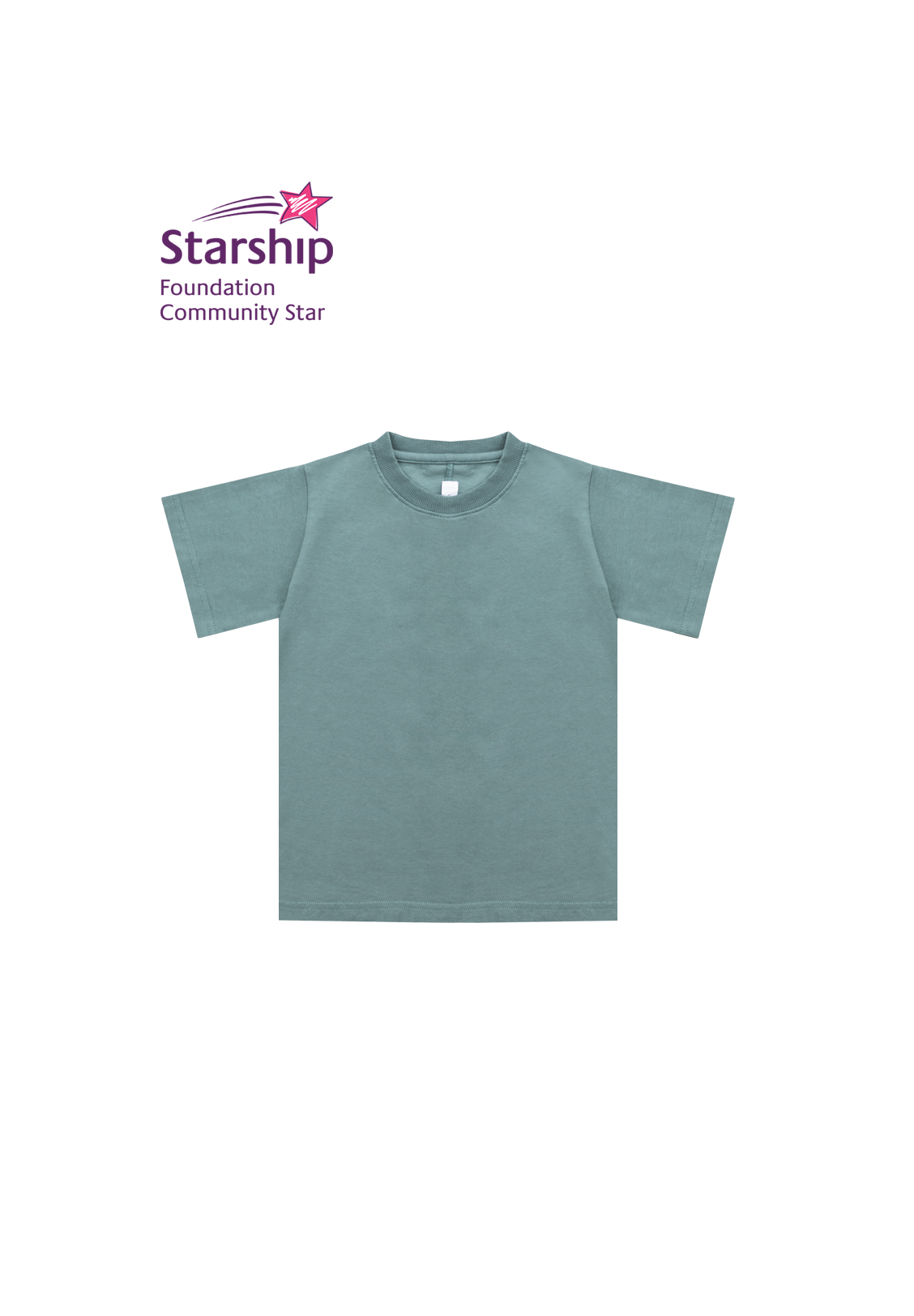 MINI RELAXED TEE, VINTAGE OCEAN – SUPPORTING THE STARSHIP FOUNDATION